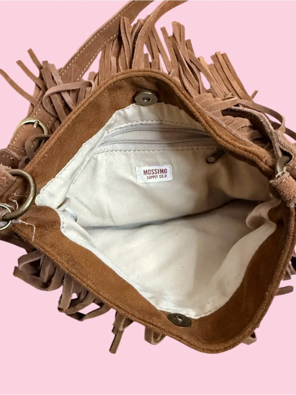Mossimo brown fringe bag
